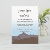 Uitnodiging tot Waterverf van Rustic Mountain (Staand voorkant)