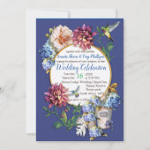 Uitnodiging tot Waterverf Victoriaans-Era Floral (Voorkant)