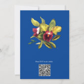 Uitnodiging tot Waterverf Victoriaans-Era Floral (Achterkant)