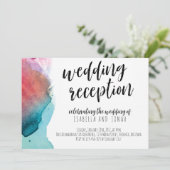 Uitnodiging tot waterverf weddenschappen (Staand voorkant)