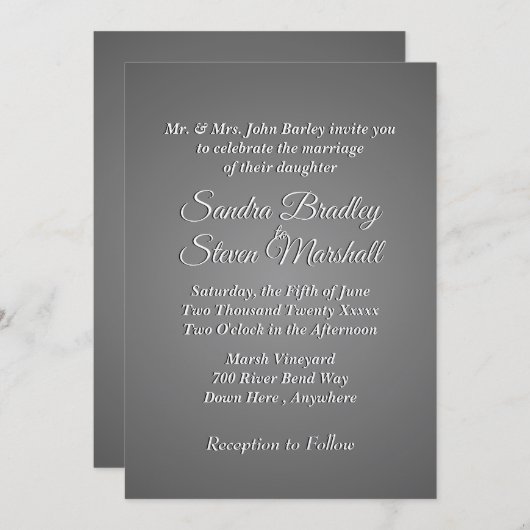 Uitnodiging tot weddenschap (Voorkant / Achterkant)