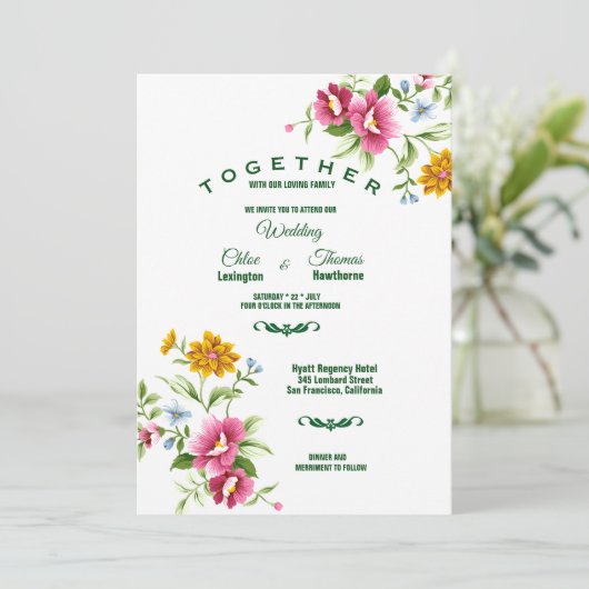 Uitnodiging tot weddenschap (Staand voorkant)