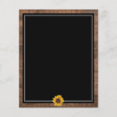 Uitnodiging tot weddenschap door Rustige zonnebloe (Achterkant)