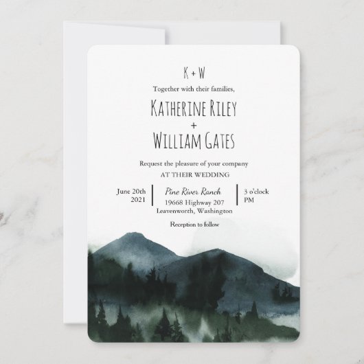 Uitnodiging tot weddenschap in het Rustic Forest M (Voorkant)