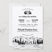 Uitnodiging tot weddenschap in het Rustic Mountain (Voorkant)