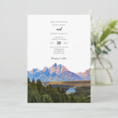 Uitnodiging tot weddenschap in het Rustic Mountain (Staand voorkant)