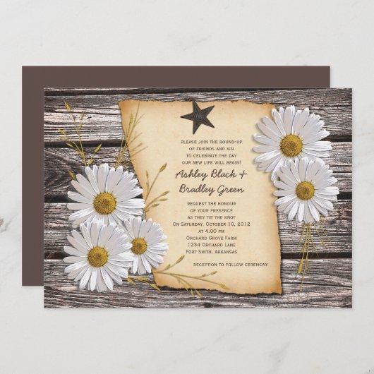 Uitnodiging tot weddenschap in Roestland (Voorkant / Achterkant)