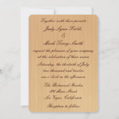 Uitnodiging tot weddenschap in roze roze moerasjar (Achterkant)