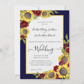 Uitnodiging tot weddenschap met bijtende Gele Zonn (Voorkant)