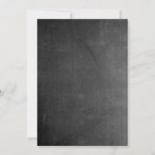 uitnodiging tot weddenschap met Chalkboard (Achterkant)