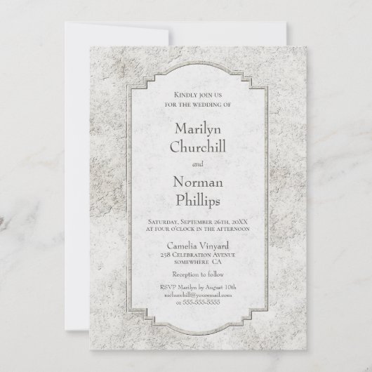 Uitnodiging tot weddenschap met een Bleek grijs ge (Voorkant)