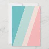 Uitnodiging tot weddenschap met een elegante kleur (Achterkant)