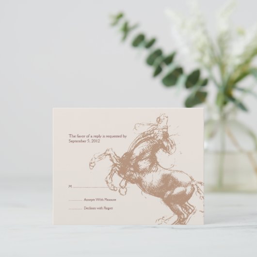 uitnodiging tot weddenschap met Equestrië (Staand voorkant)