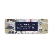 Uitnodiging tot weddenschap met het Rustic Floral Etiket (Voorkant)