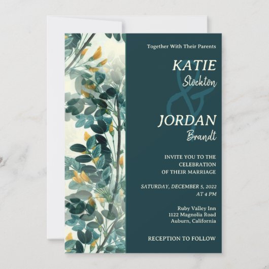 Uitnodiging tot weddenschap met huidskleur (Voorkant)