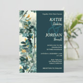 Uitnodiging tot weddenschap met huidskleur (Staand voorkant)