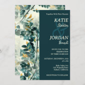 Uitnodiging tot weddenschap met huidskleur (Voorkant / Achterkant)