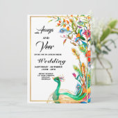 Uitnodiging tot weddenschap met Indische hindu Pea (Staand voorkant)