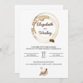 Uitnodiging tot weddenschap met koffie (Voorkant / Achterkant)