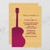 Uitnodiging tot weddenschap met roze landen (Voorkant / Achterkant)