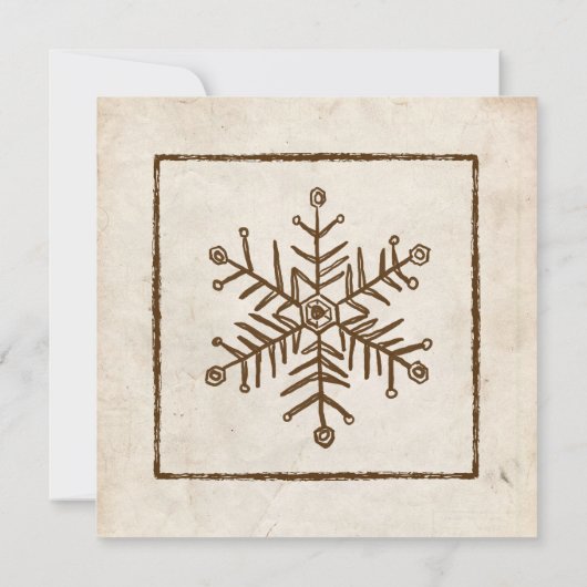 uitnodiging tot weddenschap met Snowflake (Achterkant)