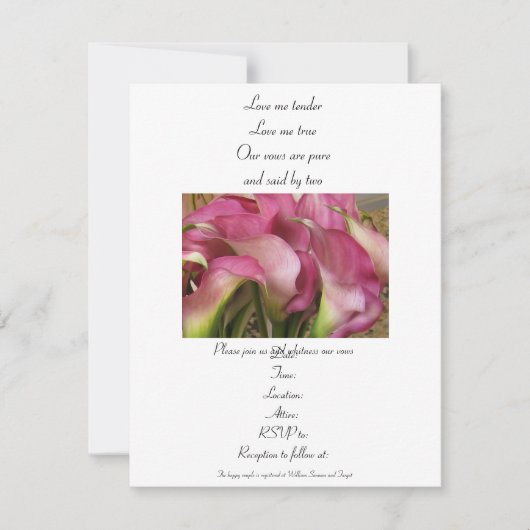 Uitnodiging tot weddenschap of tot herroeping (Voorkant)