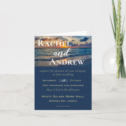 Uitnodiging tot weddenschap op de bestemming Sunny (Voorkant)