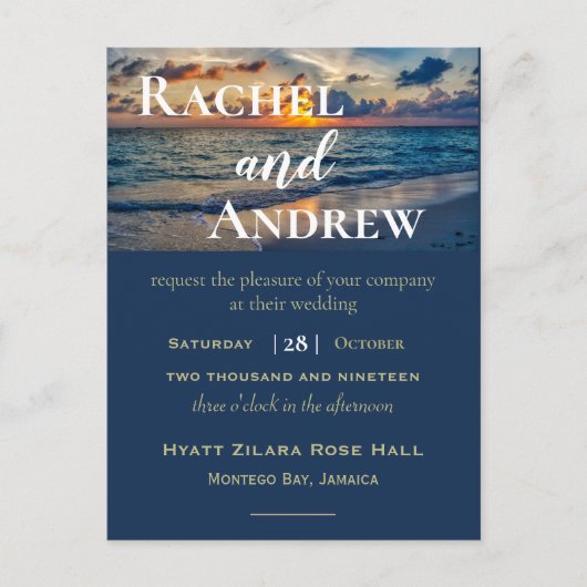 Uitnodiging tot weddenschap op de bestemming Sunny (Voorkant)