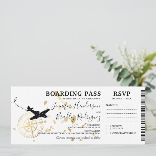 Uitnodiging tot weddenschap op Griekse eilanden (Staand voorkant)