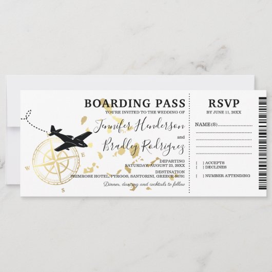 Uitnodiging tot weddenschap op Griekse eilanden (Voorkant)