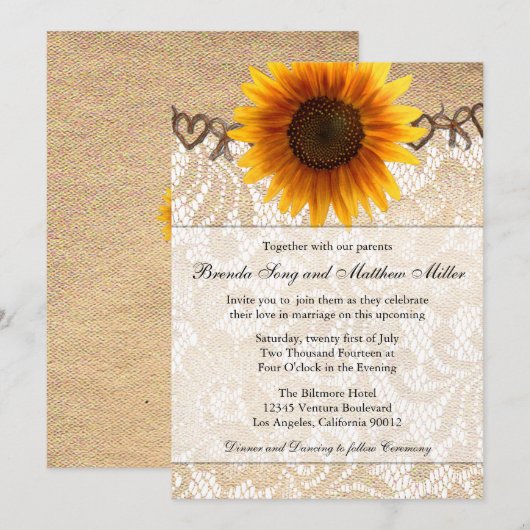 Uitnodiging tot weddenschap op zonne-energie (Voorkant / Achterkant)