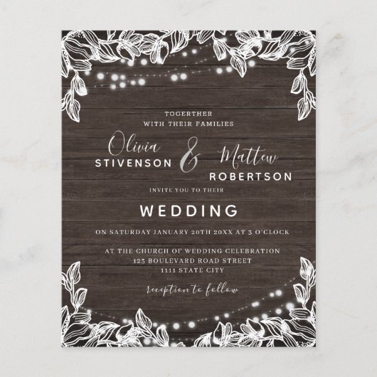 Uitnodiging tot weddenschap over budgetbindmiddel (Voorkant)