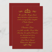 Uitnodiging tot weddenschap over het gouden huweli (Voorkant / Achterkant)