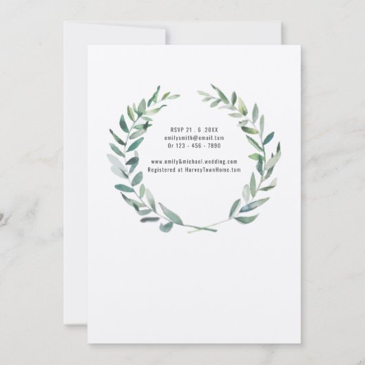 Uitnodiging tot weddenschap over het huwelijk met  (Achterkant)