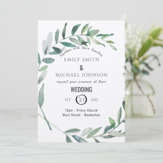 Uitnodiging tot weddenschap over het huwelijk met  (Staand voorkant)