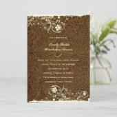 Uitnodiging tot weddenschap over lederen met cowbo (Staand voorkant)