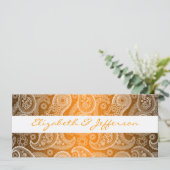 Uitnodiging tot weddenschap over Oranje en witte P (Staand voorkant)