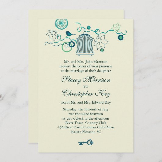 Uitnodiging tot weddenschap over vogeltrek (Voorkant / Achterkant)