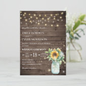 Uitnodiging tot weddenschap rond Rustige zonnebloe (Staand voorkant)