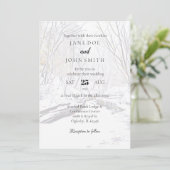 Uitnodiging tot weddenschap tijdens de winter Snow (Staand voorkant)