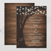 Uitnodiging tot weddenschap tussen Rustic Country  (Voorkant / Achterkant)