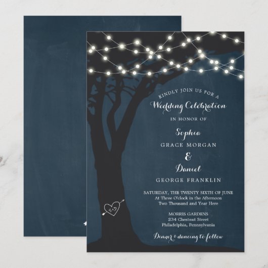 Uitnodiging tot weddenschap tussen Rustic Country  (Voorkant / Achterkant)