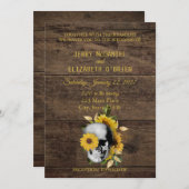 Uitnodiging tot weddenschap tussen Rustic Skull Su (Voorkant / Achterkant)