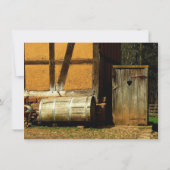 Uitnodiging tot weddenschap tussen Rustic Wood doo (Achterkant)