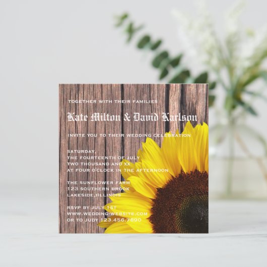 Uitnodiging tot weddenschap tussen Rustic Yellow S (Staand voorkant)