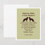 Uitnodiging tot weddenschap tussen Shepherd Silhou (Voorkant / Achterkant)