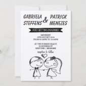 Uitnodiging tot weddenschap tussen twee haakjes (Voorkant)