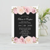 Uitnodiging tot weddenschap tussen zwarte en zwart (Staand voorkant)