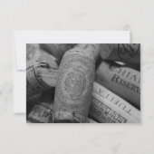 Uitnodiging tot weddenschap uit de wijnstok (Achterkant)