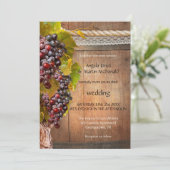 Uitnodiging tot weddenschap uit de wijnstok (Staand voorkant)